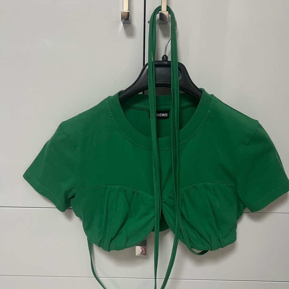 Jacquemus Le t-shirt Cropped Top